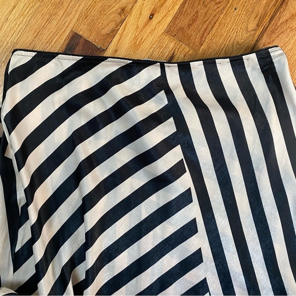 Mango Striped Midi Skirt Large - Picture 6 of 8